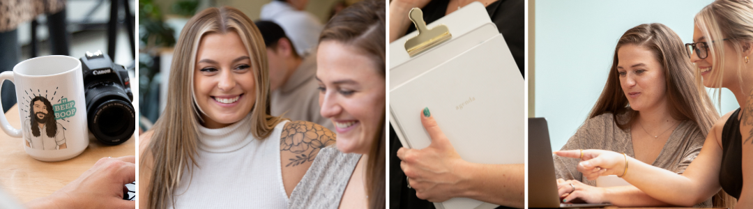 Pearl Jade Marketing team picture collage